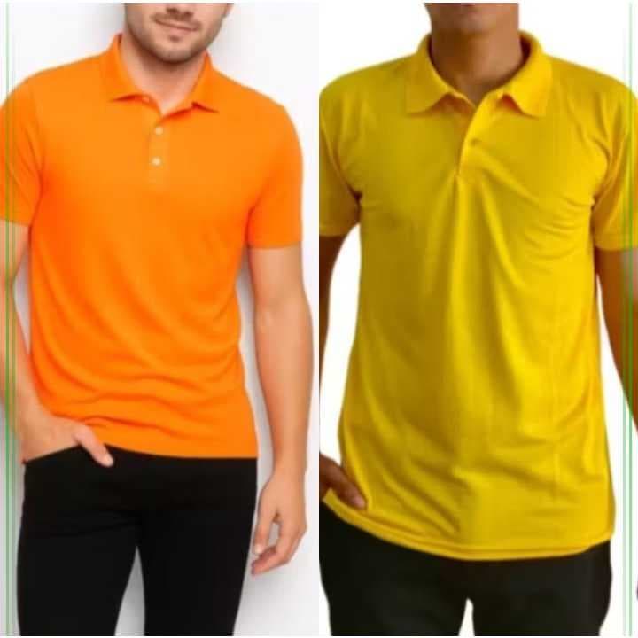 Camisa Polo Masculina Piquet Lisa Sem Bolso – Kit 2 Unidades Casual Confortável