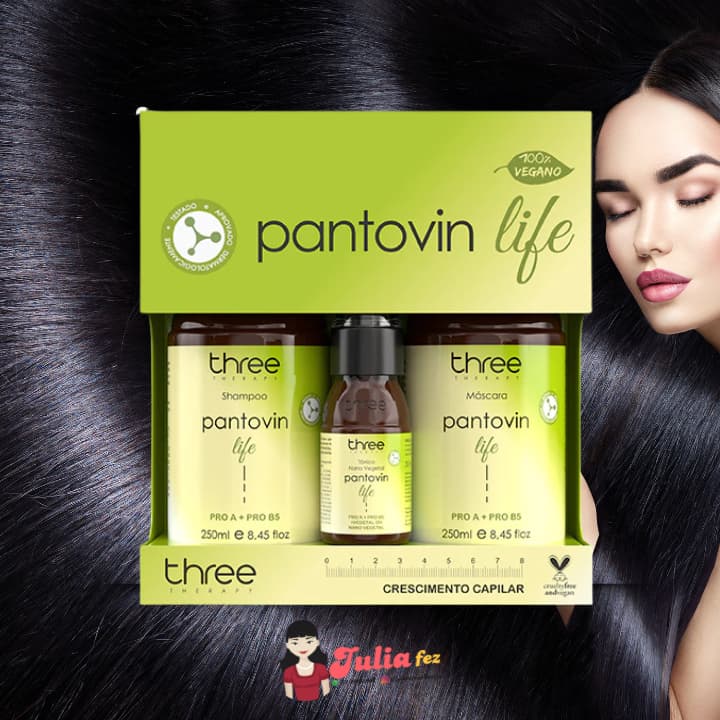 Kit Pantovin Sham 250ML + Masc 250ML + Tonico 60ML THREE THERAPY