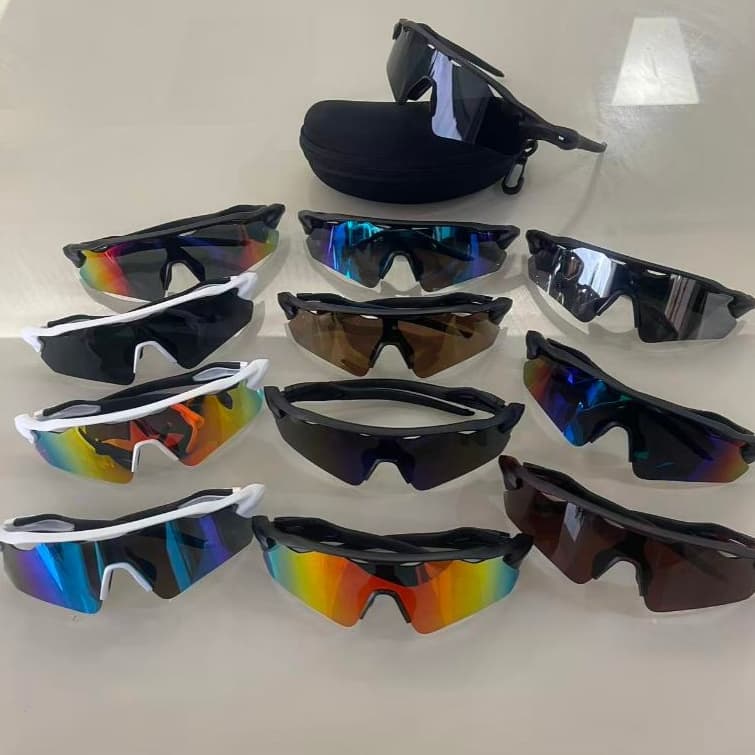 Óculos de Sol Esportivo Masculino com Lente Espelhada UV400 + Armação Leve + Estojo