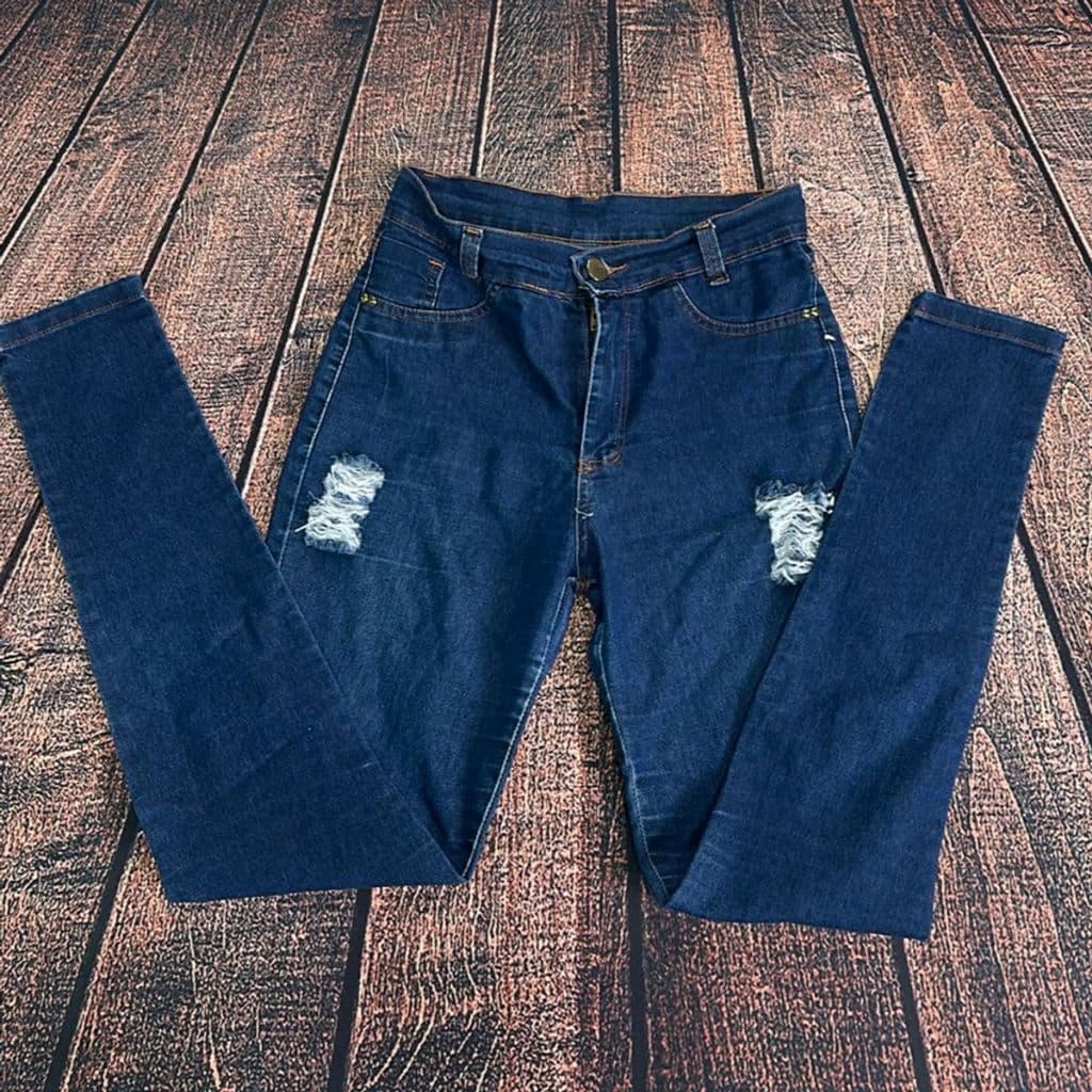 calça jeans feminina básica escura 38, calça jeans feminina skinny básica 38, calça em promoção (bazar, desapego)