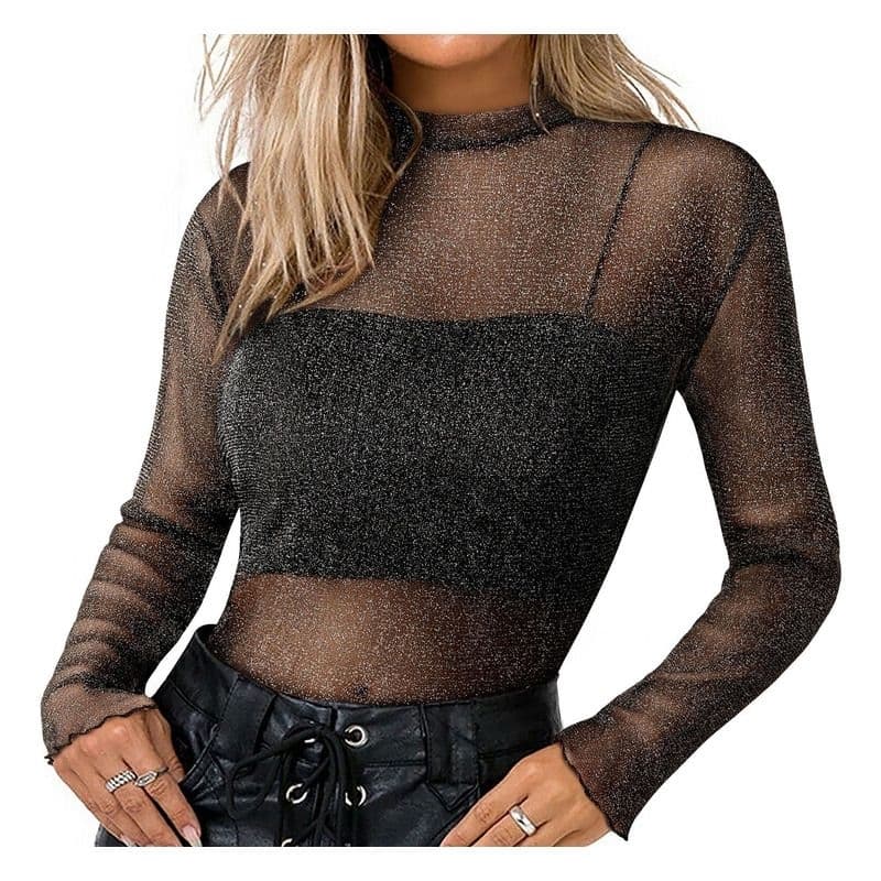 Body Tule Lurex Preto Brilhante Glamour e Elegância em Cada Movimento Frete Grátis Brasil Atacado