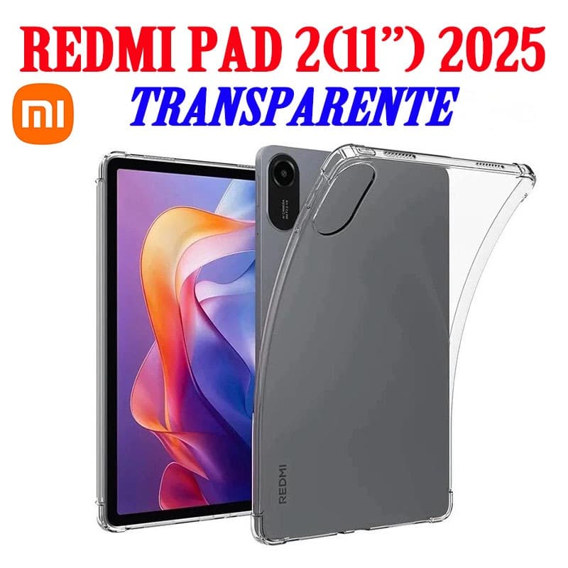 Capa Transparente Silicone Para Tablet Redmi Pad 2 (11 ”) 2025