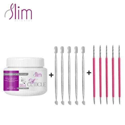 Kit 11 peças - Manicure Podologia (5-105 , 5-205) + Amolecedor de Cuticula Slim