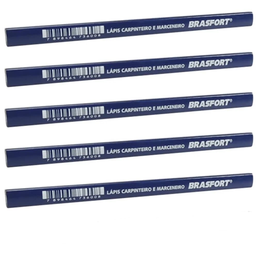 Kit Com 5 Lapis Para Carpinteiro e Marceneiro Cod.961 RACRAFI