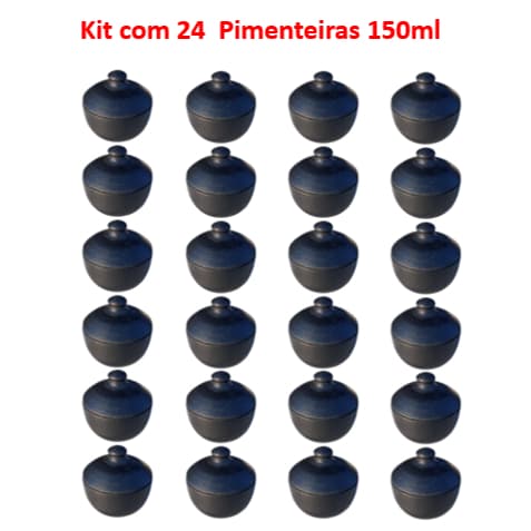PIMENTEIRAS DE BARRO 150ml  CAPIXABA, KIT COM 24 UNIDADES