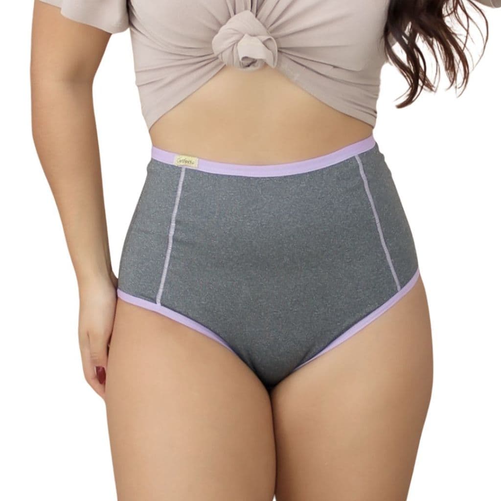 Kit Calcinha Cinta Cintura Alta Cós Alto Duplo Tanga Plus Size Modeladora Afina Cintura Pós Parto