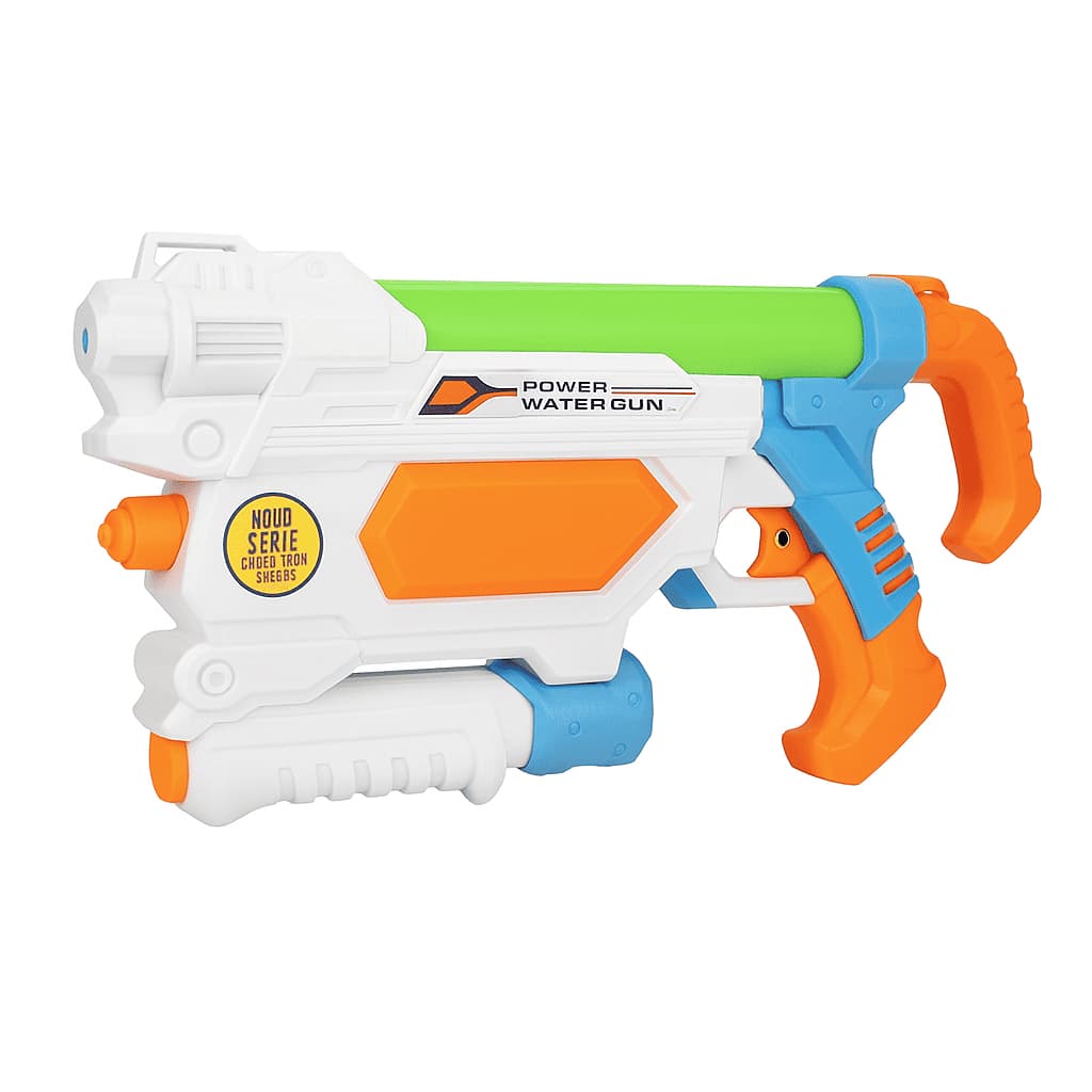 Metralhadora de Água Infantil com Bomba Manual – Brinquedo para Praia e Piscina