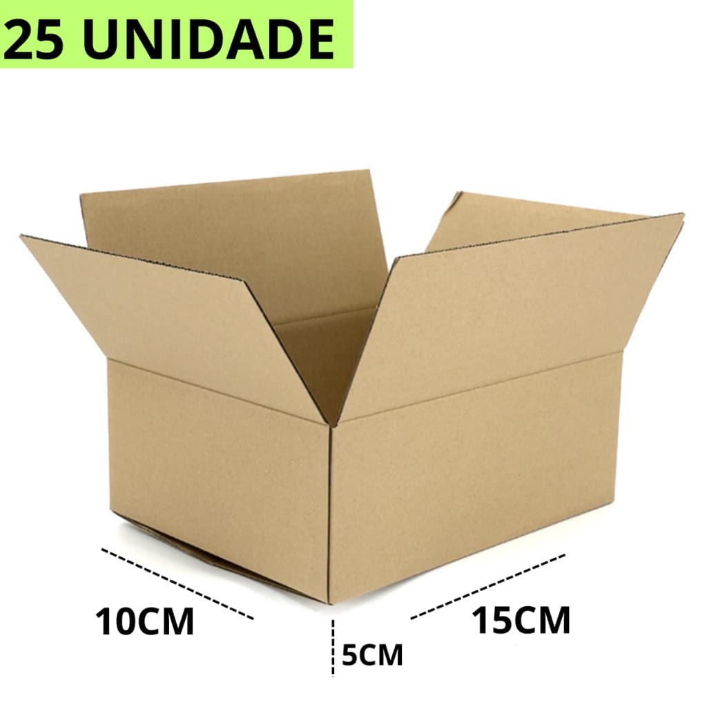 25 Caixas Papelão Correios 15x10x5 Envios Sedex Pac