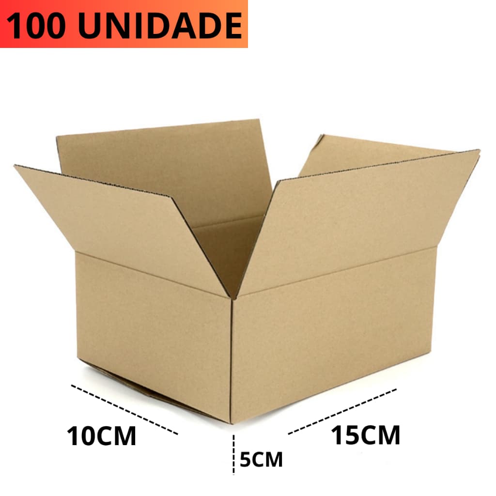 100 Caixas Papelão Correios 15x10x5 Envios Sedex Pac