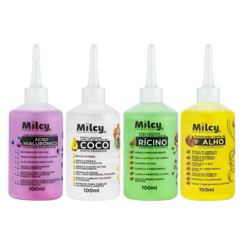 kit com 3 tonico ricino