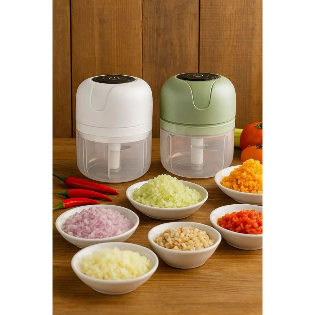 Mini Processador Triturador Sem Fio Elétrico 250ML De Alimentos Para Legumes Alho Gengibre