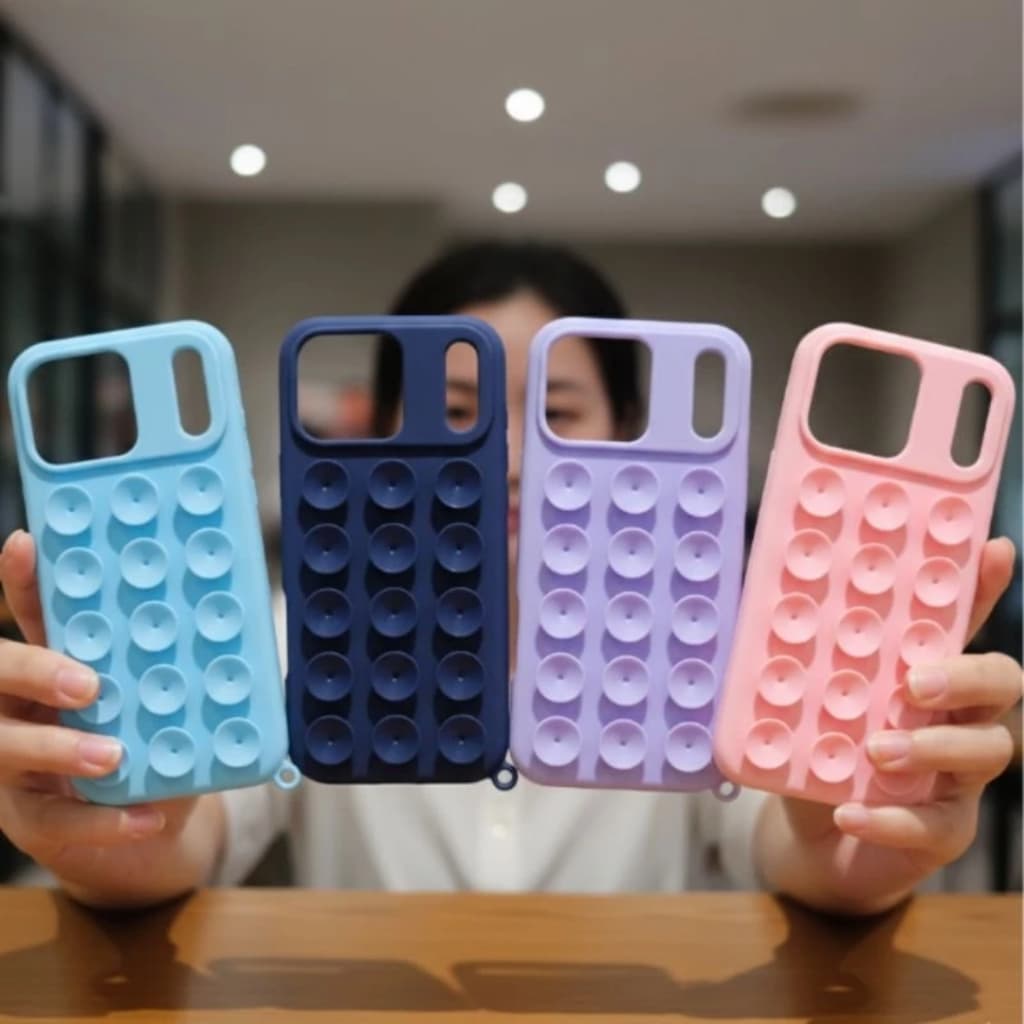 Capa Capinha Ventosa Silicone IPhone 11 12 13 14 15 16 17 PRO 17 Pro Max