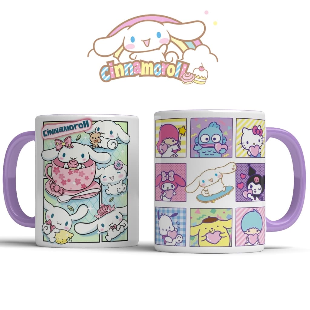 Caneca Cinnamoroll - Caneca Personalizada Hellor Kitty, Kuromi, My Melody, Sanrio