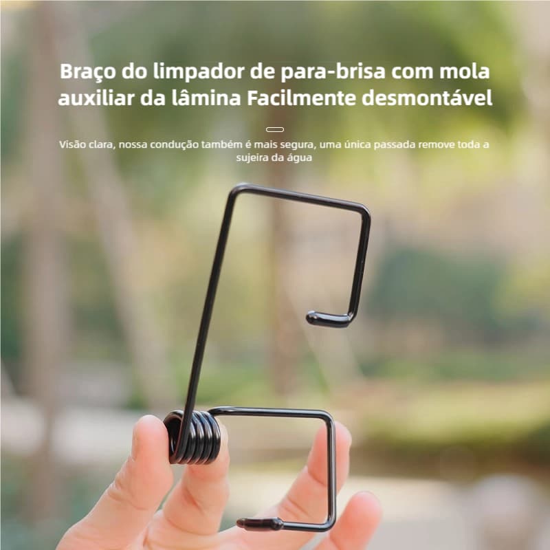 Mola auxiliar para limpador de para-brisa! Aumenta a pressão de limpeza