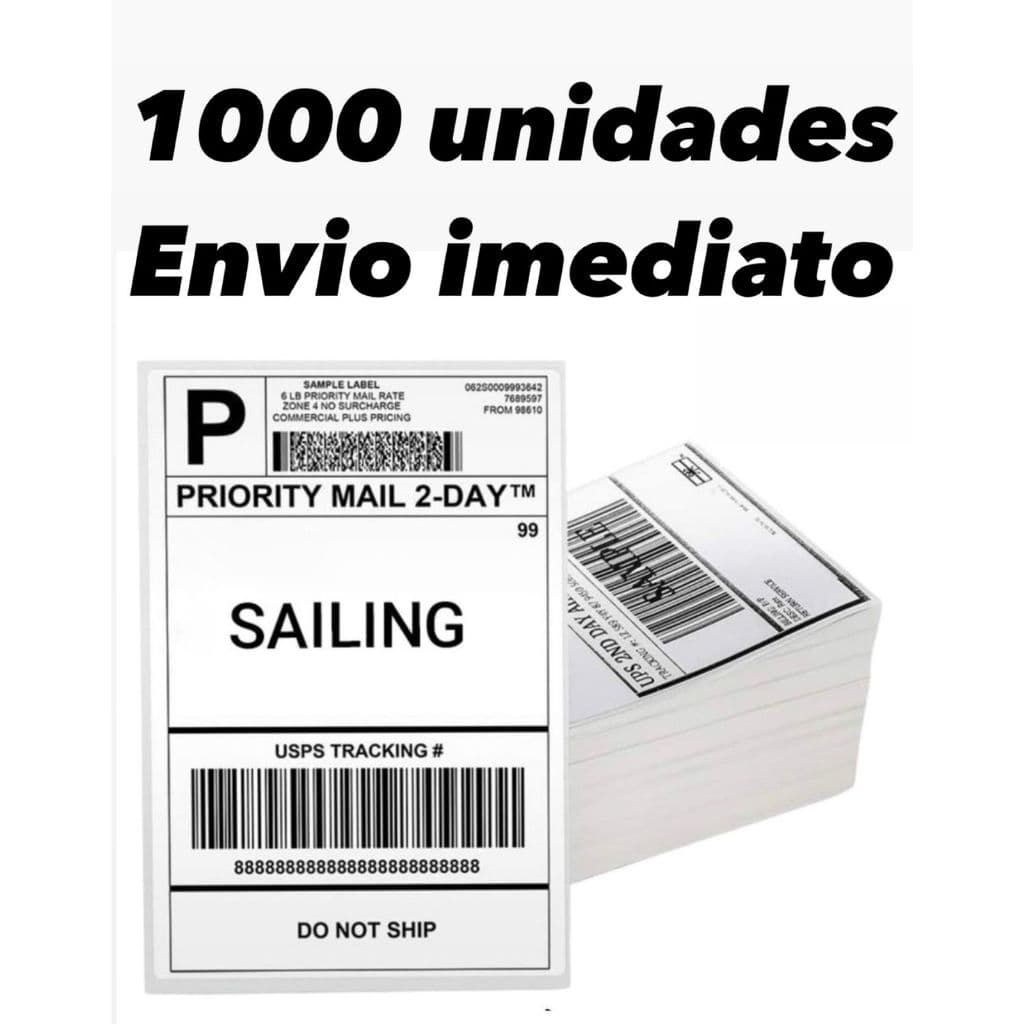 KIT 1000 etiqueta térmica sem rolo 10x15 formato resma cor branco autopel