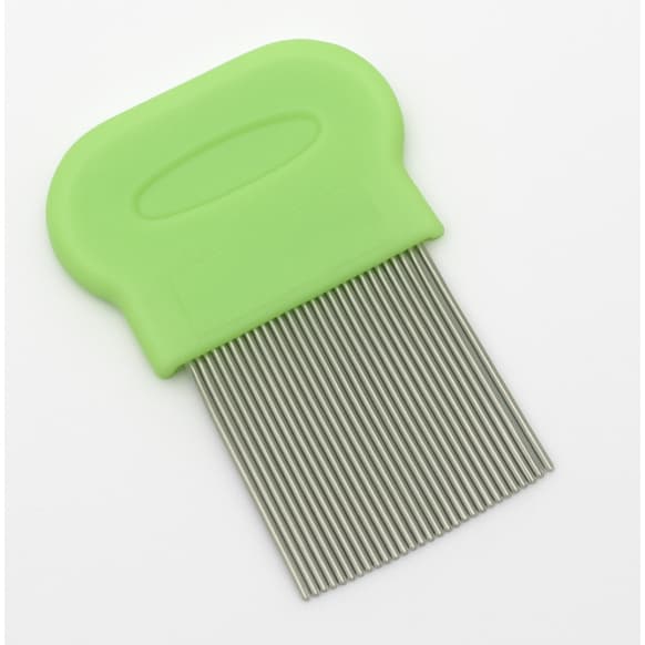 Pente Fino Aço Inox Metal Remove Piolho e Lêndeas