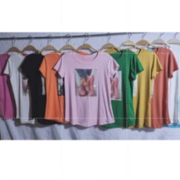 Kit 2 Blusa Feminina Viscolycra Manga Curta Moda Básica