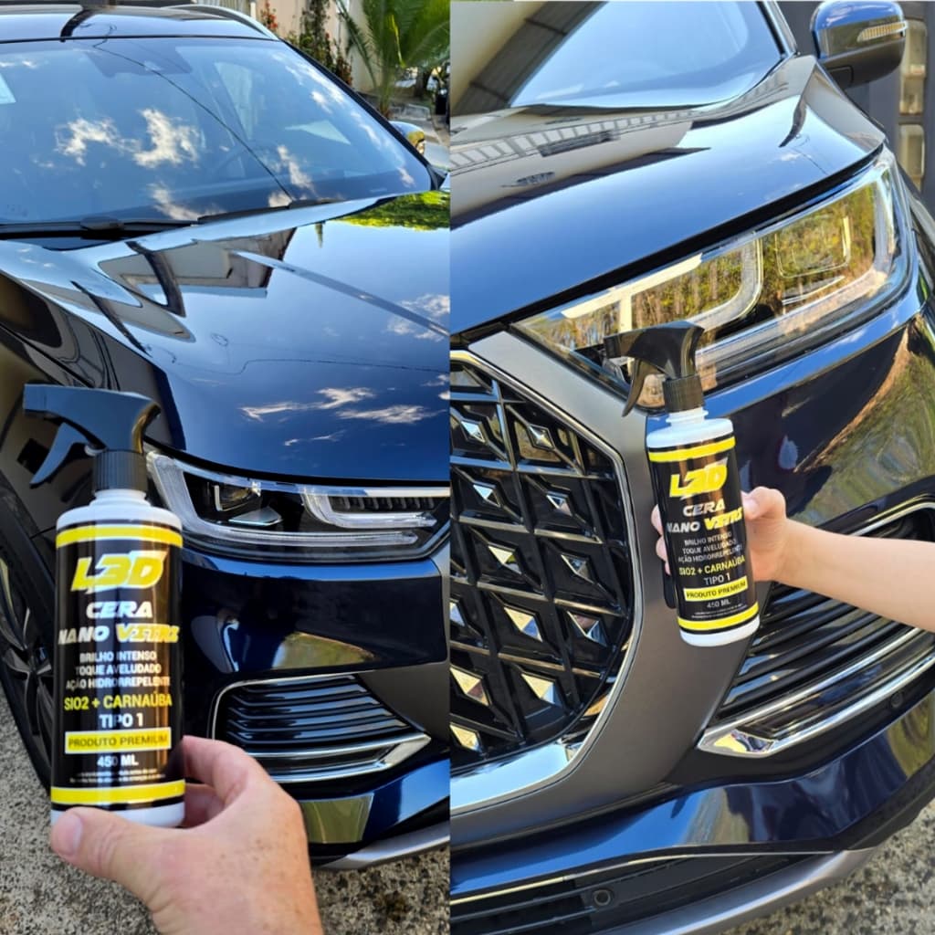 Cera Automotiva Cristalizadora Nano Vitri L3D 450ml Espelhamento Fácil