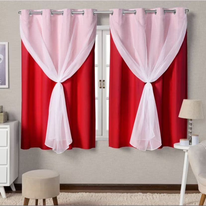 Cortina Corta Luz  Sala e Quarto 100% Blackout de Voil 2,20m x1,30m SUPER OFERTAS