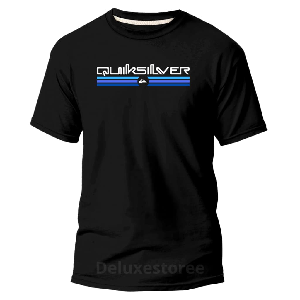 Camiseta Masculina Quiksilver Moderno Camisa Básica Algodão 30,1 Moda  Verão