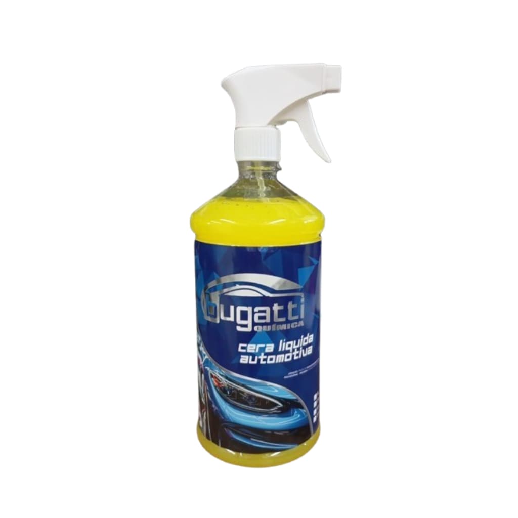 Cera Líquida Automotiva Bugatti Super Brilho Espelhado 1L – Proteção e Renovação da Pintura