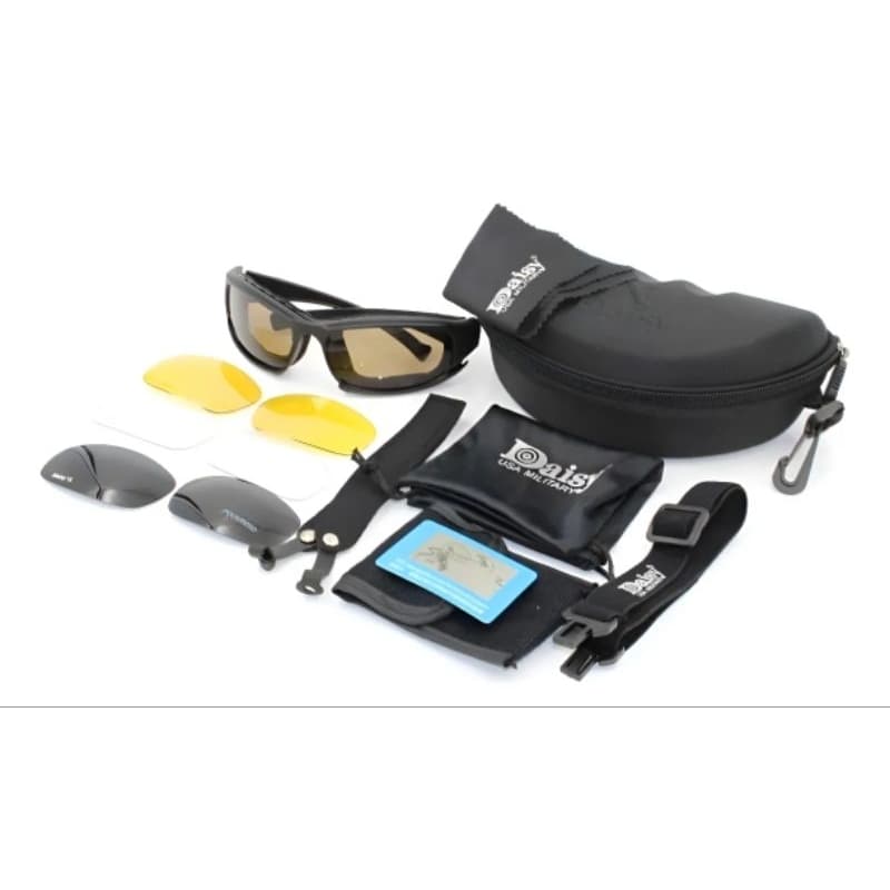 Óculos Daisy x7 tático militar esporte ciclismo polarizado profissional 3 lentes