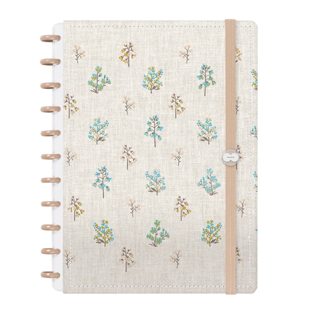 Caderno De Disco Iscool Inteligente 80 Folhas Entrepontos Floral Cores P / M / G