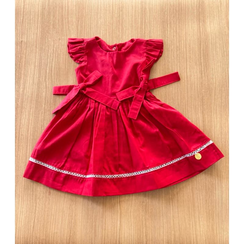 Vestido infantil menina princesa festa luxo liso
