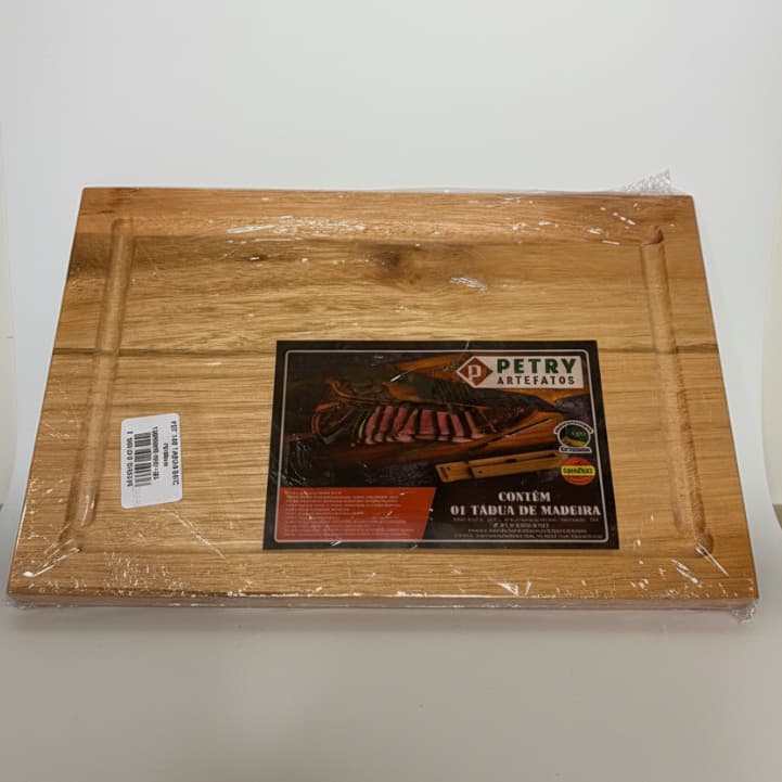 Tábua de Madeira 30x20 cm para Churrasco/Carne e Cozinha