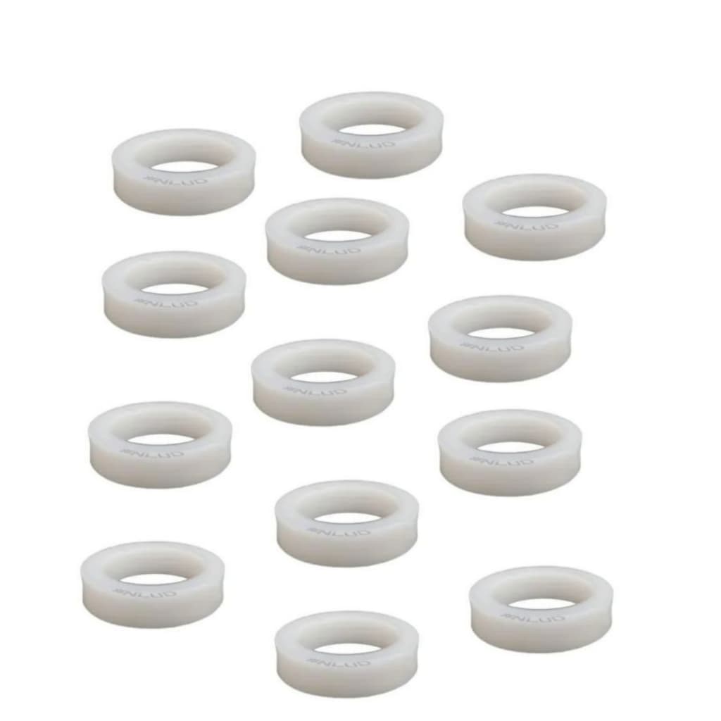 KIT 100 CALÇO 30MM PARA ROLAMENTO 608 NYLON SUBSTITUI BUCHA