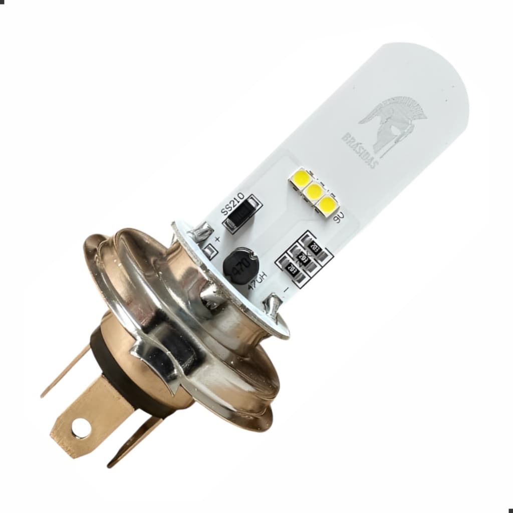 Lâmpada Farol Led Moto H4 Titan Fan 150/160 8000k Econômica Lampada Led H4 Moto 8000k