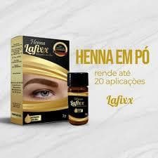 Henna em pó Para Design de Sobrancelhas 1g Lafixx