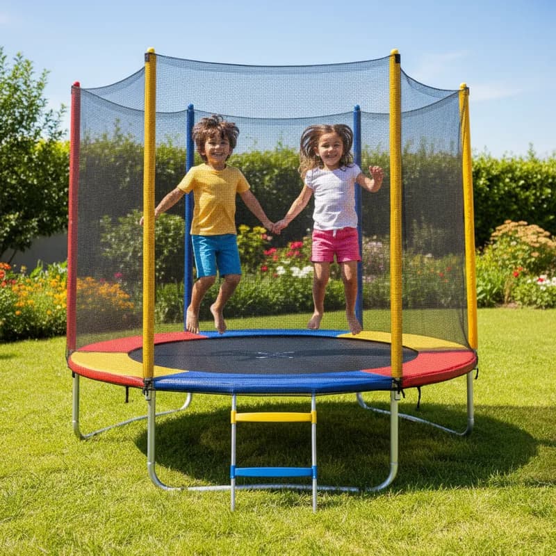 Cama Elástica Pula Pula 1,83 M Playground Infantil Presente de Aniversario Natal Dia das Crianças