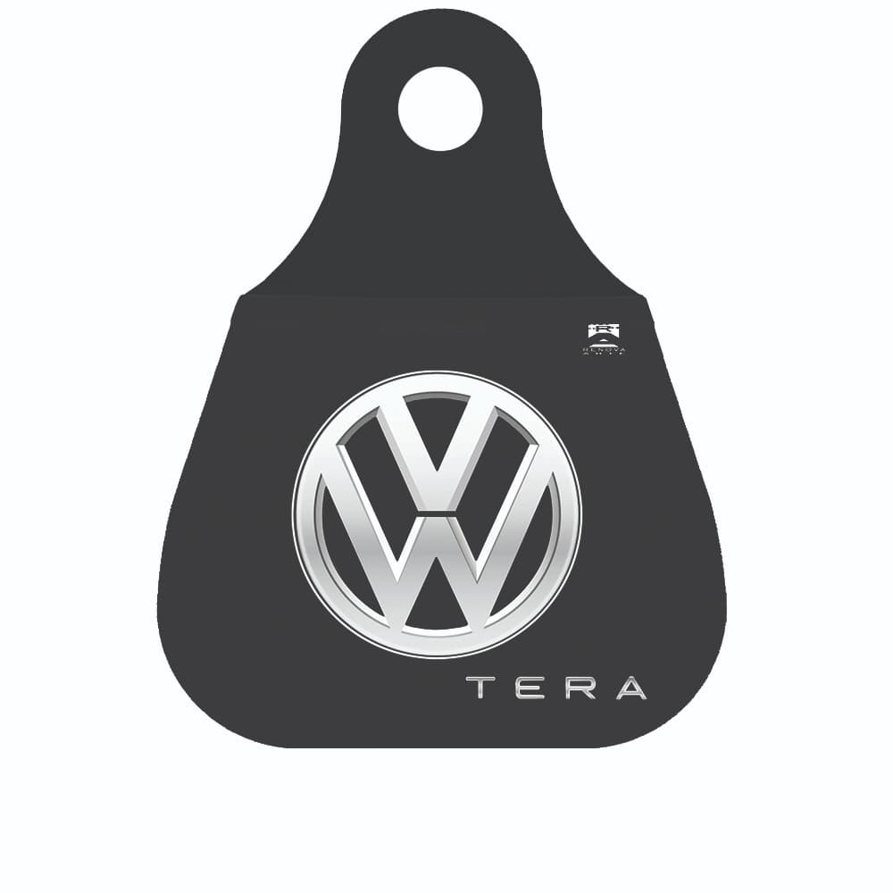Lixinho lixeira lixo para cambio de carro Volkswagen Tera Logo Prata
