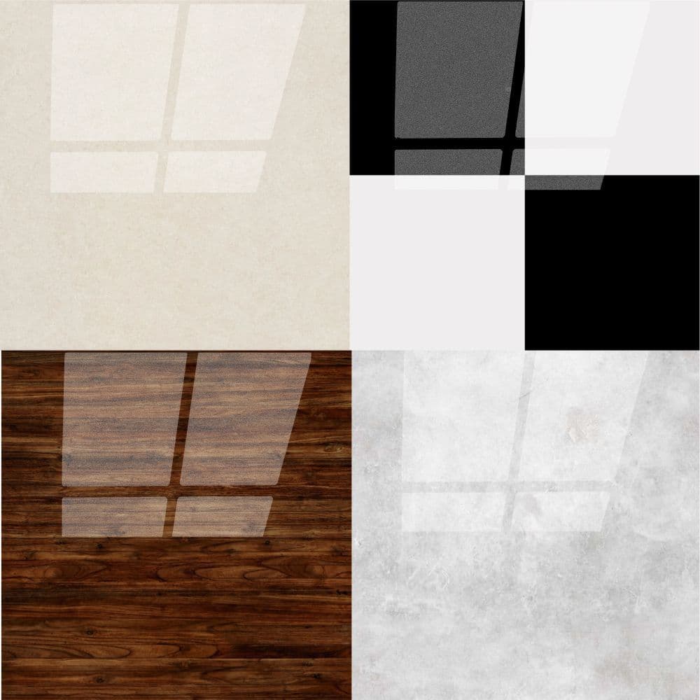 KIT 16 Peças Porcelanato adesivo Antiderrapante Fácil instalação 50x50cm