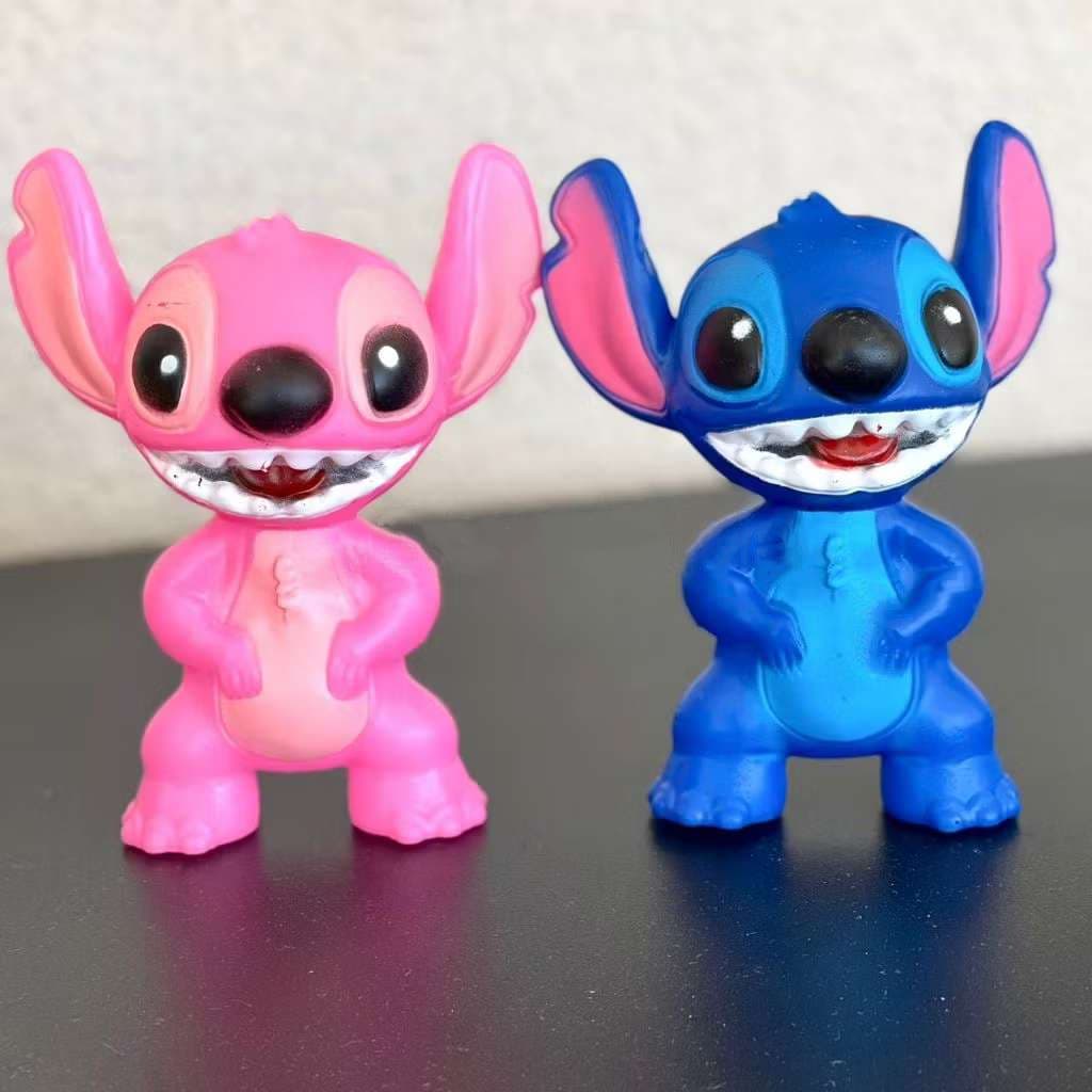 Brinquedos de borracha  Stitch para crianças em duas cores