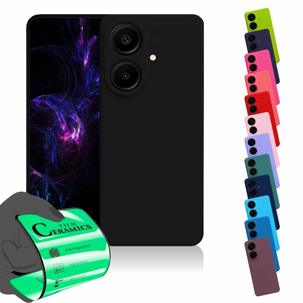 Capa Capinha Anti Queda Aveludada + Película Para Samsung Galaxy A07
