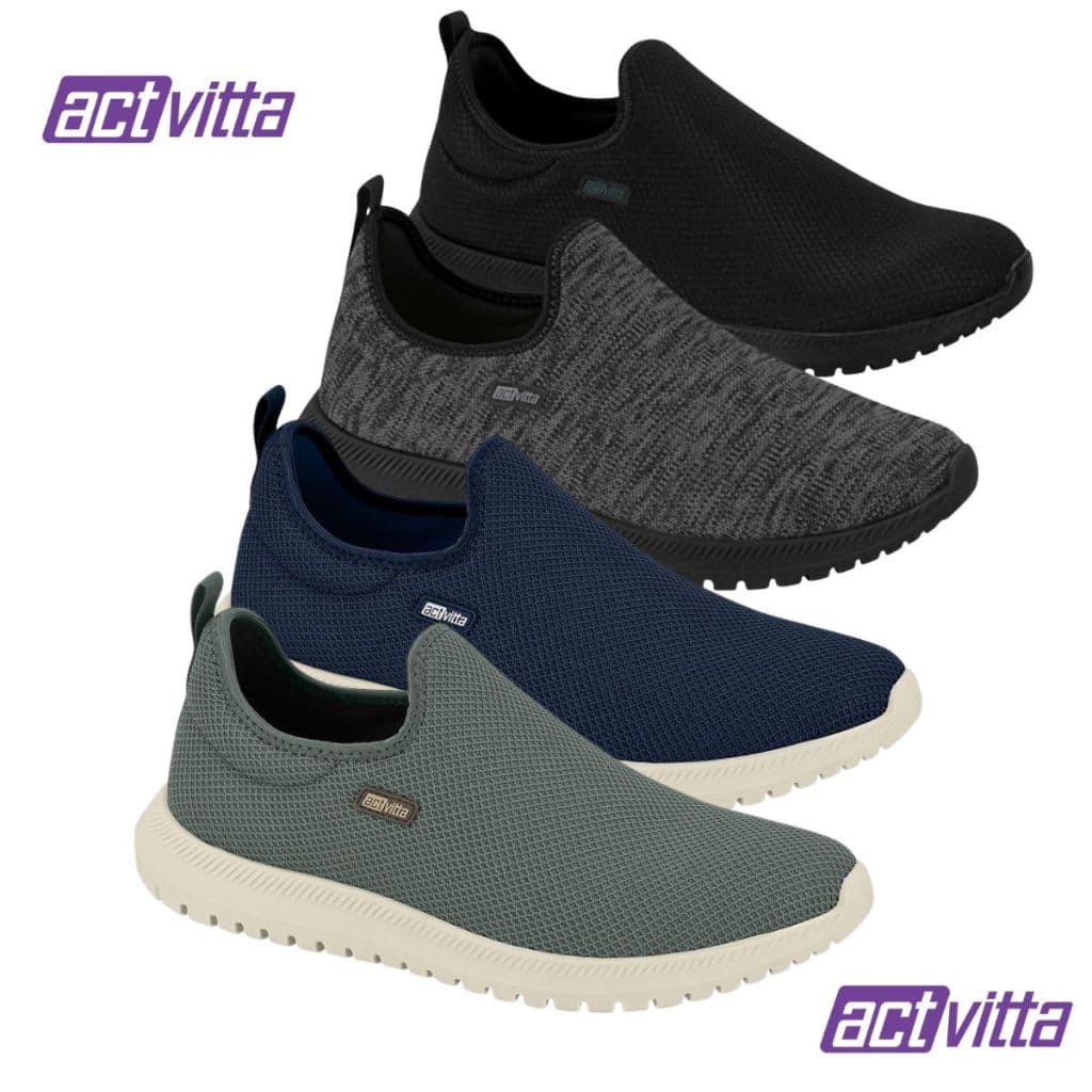 Tenis Casual Masculino Act Vitta Gaspea Confortavel Calce Facil Ref: 4914.214