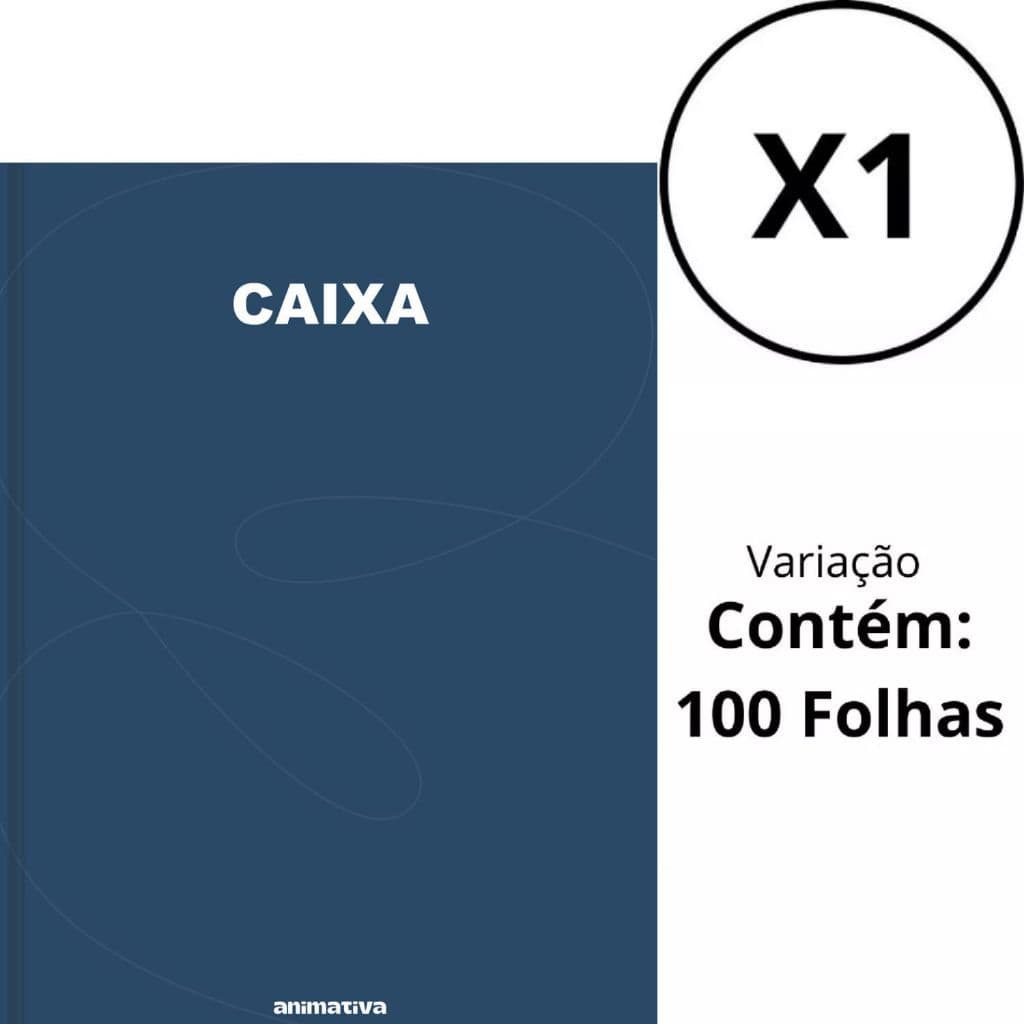 Livro Caixa 50 e 100 Folhas 154mmx 216mm