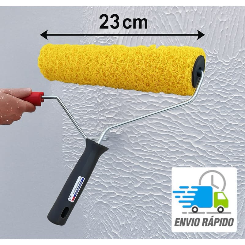 Rolo de Textura 23cm Cabelo de Anjo Alto Padrão + Suporte (Massa Rolada)