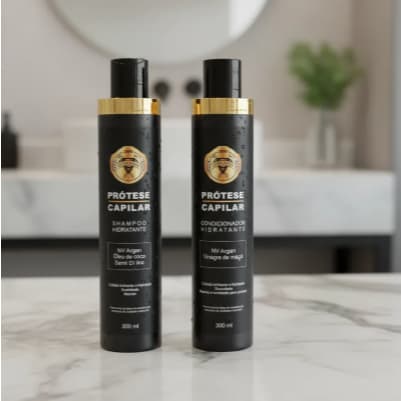Kit Shampoo + Condicionador Hidratante para Prótese Capilar Super Barba BH