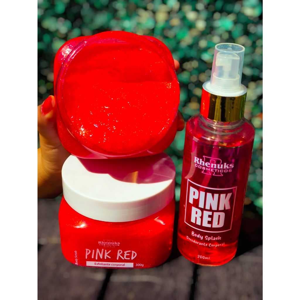 Body Splash + Esfoliante corporal- Kit Pink red - cheioroso, ótima esfoliação ❤️