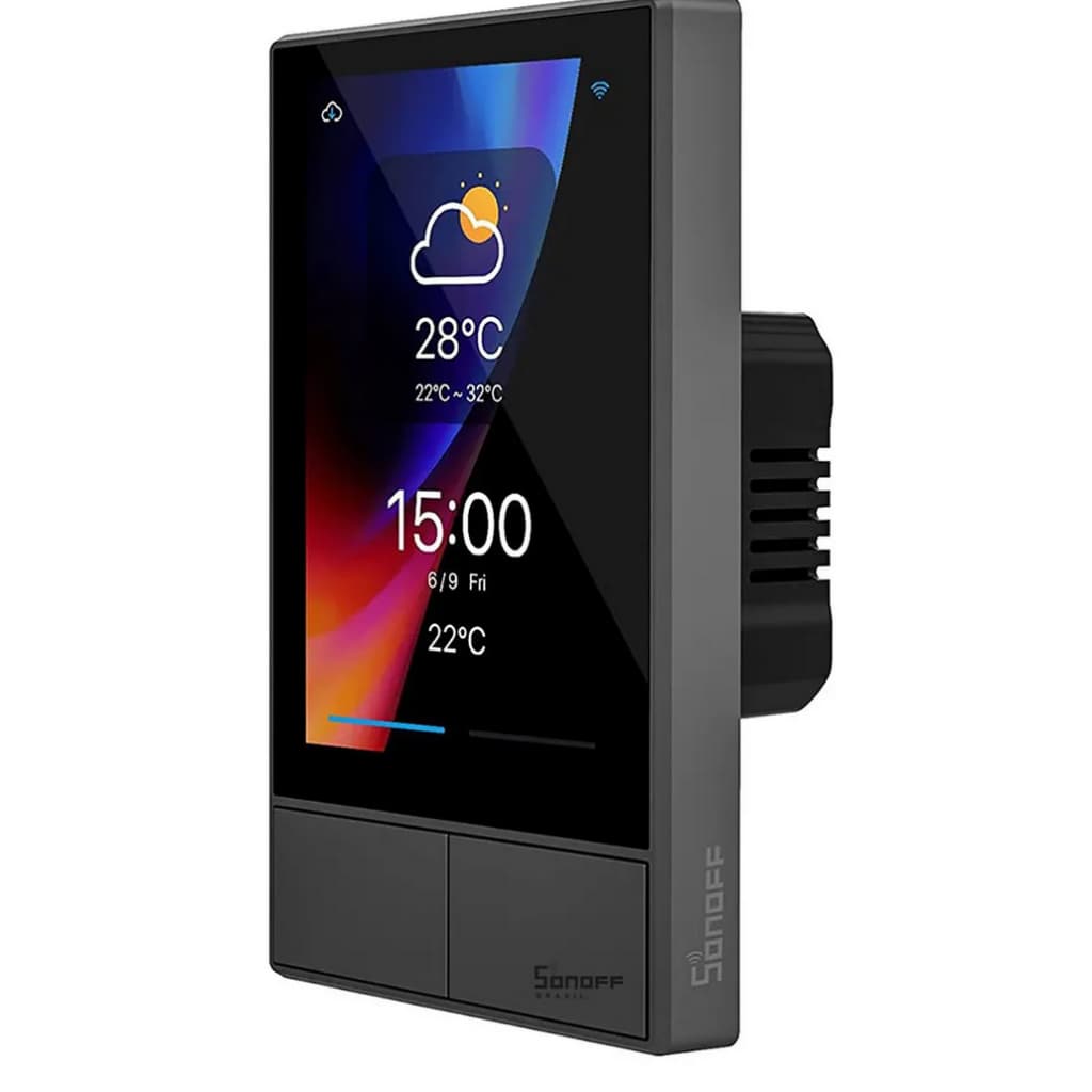 Interruptor Inteligente Wifi Sonoff Nspanel 2 Botões Us 4x