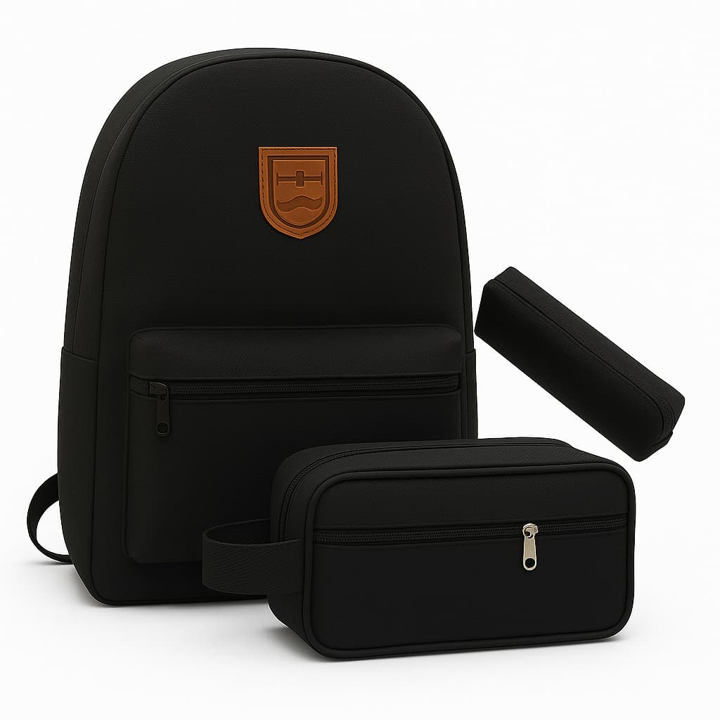 KIT COMPLETO STMiron Mochila + Necessaire + Estojo + Brinde