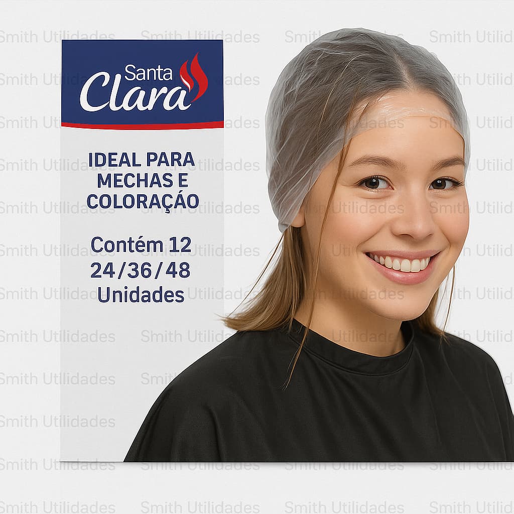 Kit Touca De Mechas Santa Clara – Ideal Para Reflexos, Luzes e Tinturas