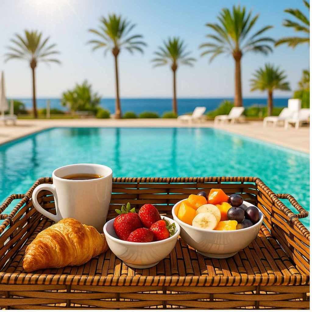 Bandeja Cesta Flutuante G Praia Piscina Hotel Resort Palha Fibra Sintética