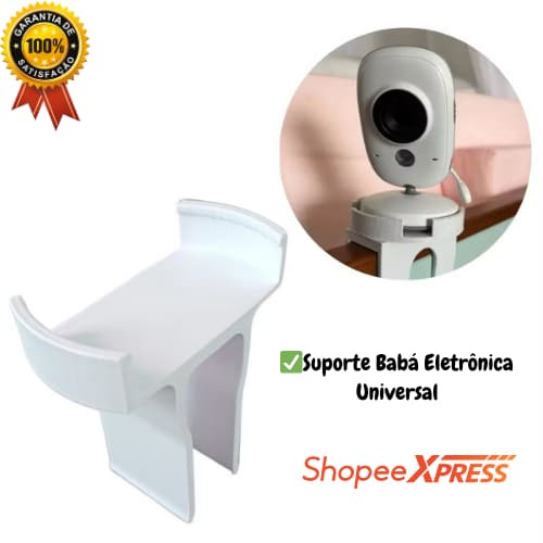 Suporte Babá Eletrônica Para Berço Universal Base 7cm