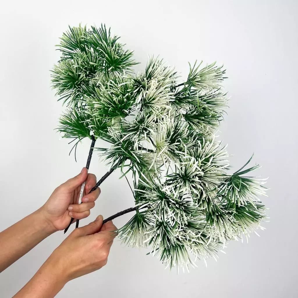 Ramo De Pinheiro Artificial De Natal Arbustos Simulados Plantas Verdes Folhas Mini Árvore - SY802793