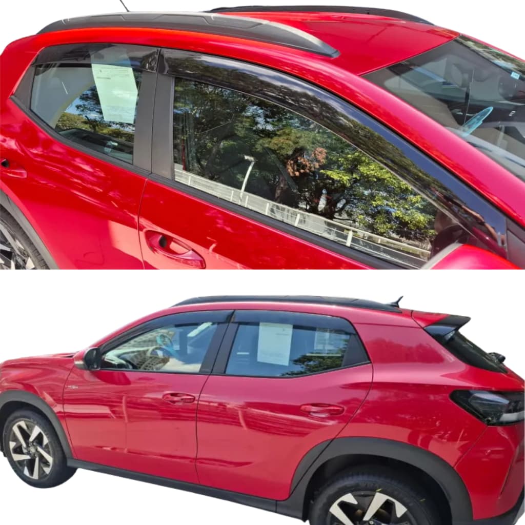 Calha de Chuva Slim Inteiriça Vw Tera 2025 2026 4p Tg Poli 22025