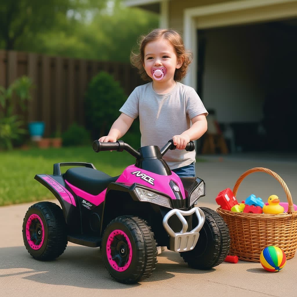 Mini Quadriciclo Eletrico Infantil para Criança 1 a 3 anos Motorizado  Bateria 6v Feminino Menina ❤️